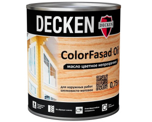 Масло цветное непрозрачное DECKEN ColorFasad Oil