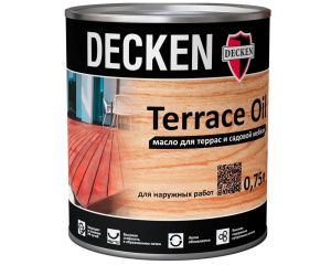 Масло для террас и садовой мебели DECKEN Terrace Oil 