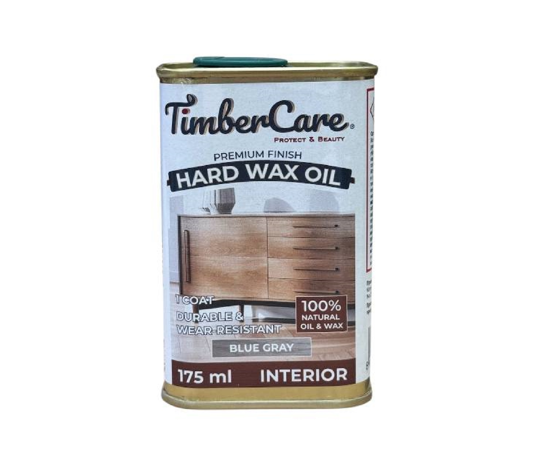 Масло защитное с твердым воском TimberCare  Hard Wax Oil / Blue gray / Серый холодный