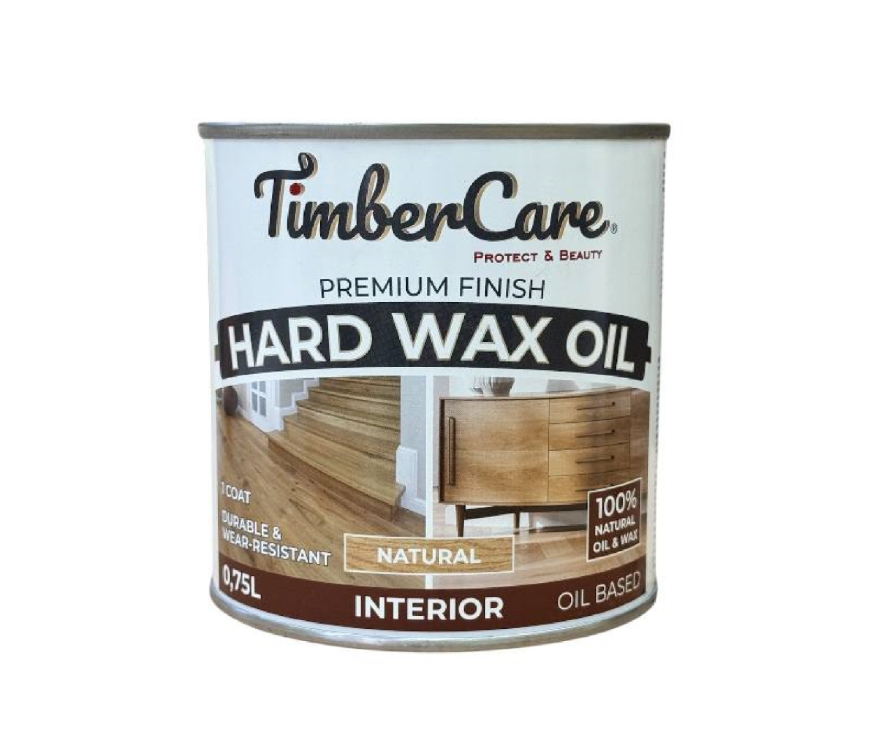 Масло защитное с твердым воском TimberCare  Hard Wax Oil / Natural / Натуральный
