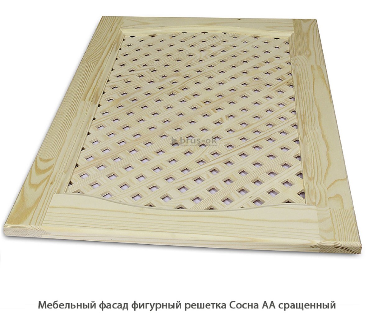 Мебельный фасад фигурный решетка Сосна АА сращенный / 18*596 мм