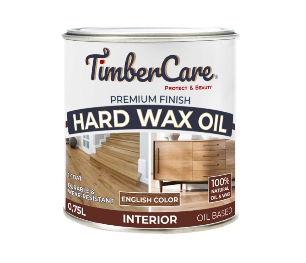 Масло защитное с твердым воском TimberCare  Hard Wax Oil / English Color / Орех