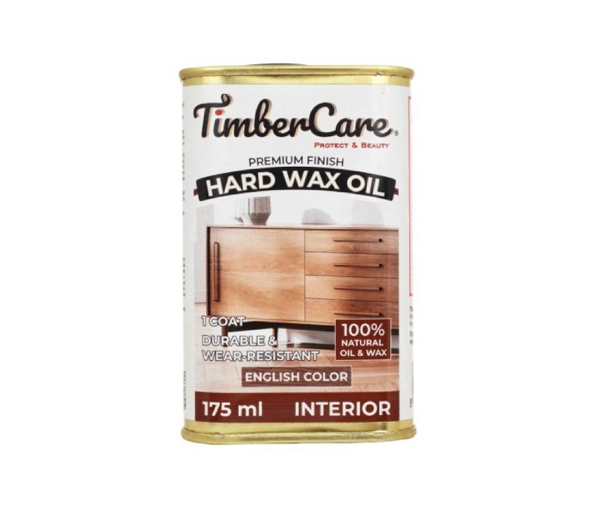 Масло защитное с твердым воском TimberCare  Hard Wax Oil / English Color / Орех
