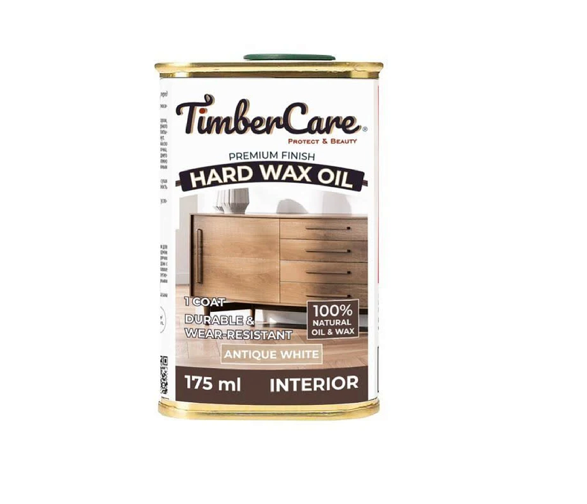 Масло защитное с твердым воском TimberCare  Hard Wax Oil / Antique White / Ант. белый