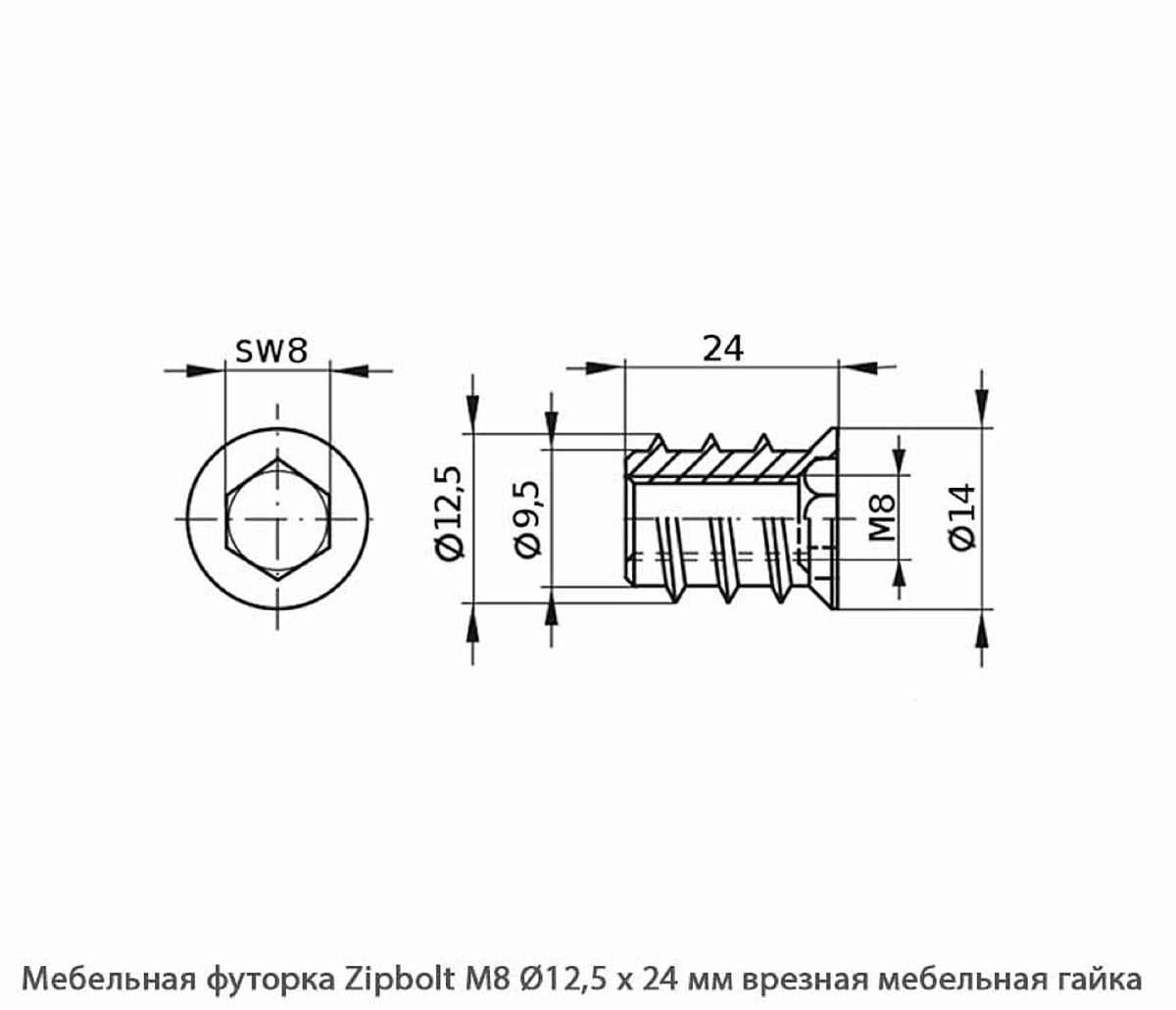 Мебельные футорки - Футорка мебельная купить, металлические, пластиковые, резьбовые, с внутренней резьбой - Москва, СПБ, Курск