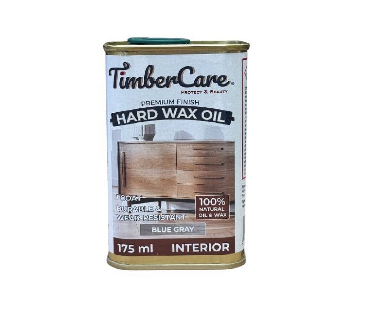 Масло защитное с твердым воском TimberCare  Hard Wax Oil / Blue gray / Серый холодный