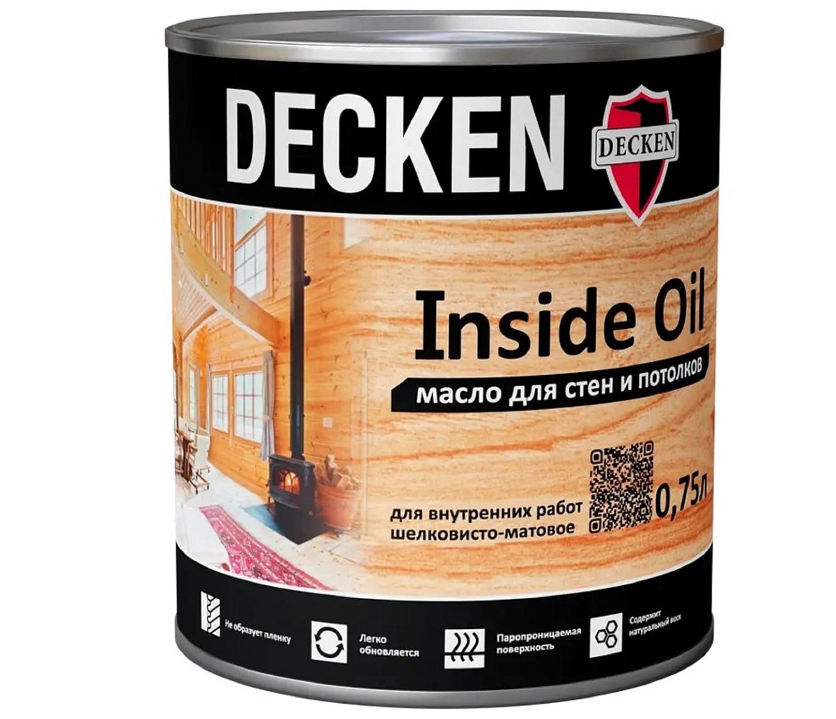 Масло для стен и потолков DECKEN Inside Oil